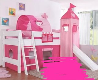 Cama infantil castillo princesas