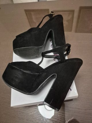 Sandalias de plataforma ALTA MODA negras