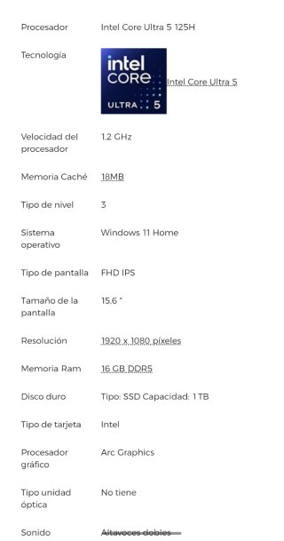 Portátil HP 15,6 Intel Core i5 Nuevo