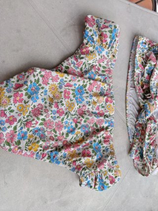 Bikini niña estampado floral T13