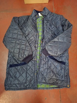 Chaqueta acolchada cuadros hombre