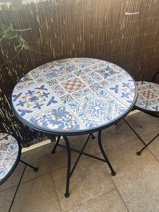 Mesa y 2 Sillas Mosaico