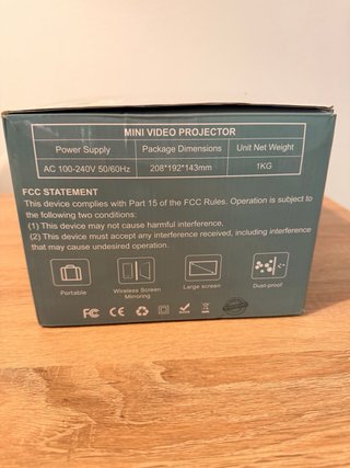 Mini proyector portátil