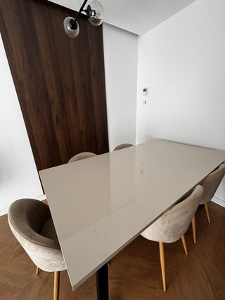 Mesa Comedor 180x100cm Cashmere Patas Negras