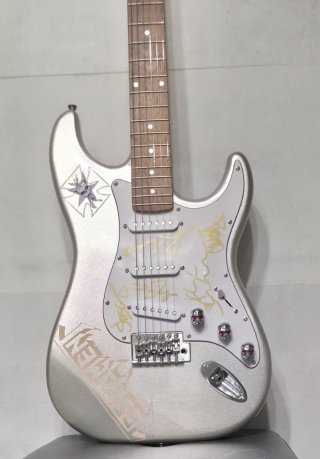 TESTAMENT GUITARRA FIRMADA INCLUYE DAVE LOMBARDO