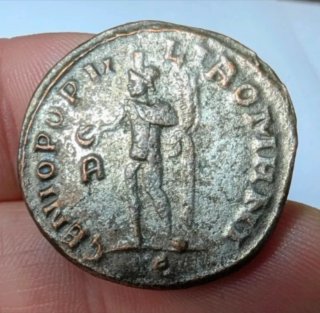 Follis Galerio 298-299 d.C. "Genio Popvli Romani"