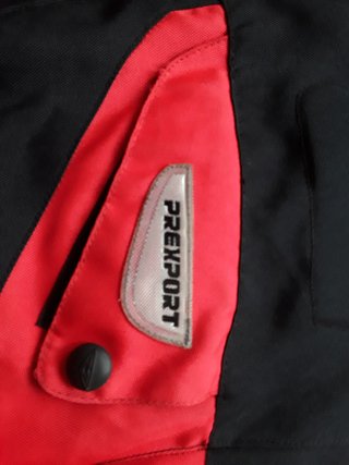 Chaqueta de moto PROSPORT roja y negra Talla L
