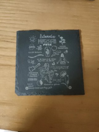 Posavasos Extremoduro con foto y texto. 10 undades