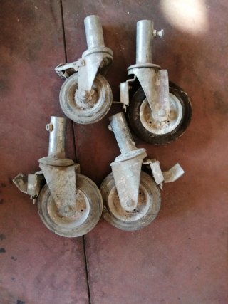 Ruedas de andamio (4 unidades)
