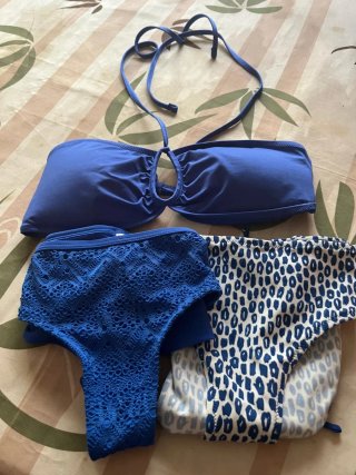 Bikini azul 3 piezas