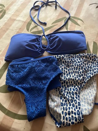 Bikini azul 3 piezas