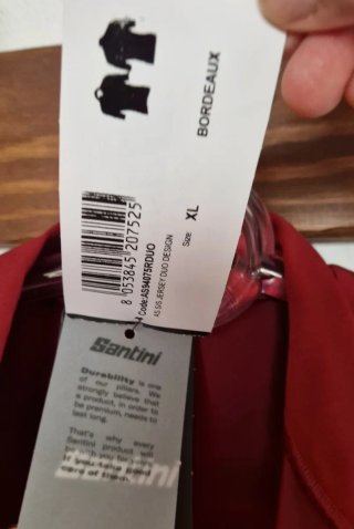 Maillot Santini Rojo y Granate