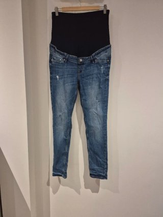 Tejano Premamá H&M Skinny High Rib Talla 42.