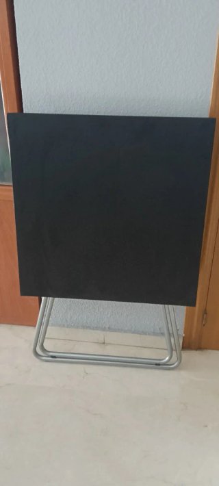 Mesa plegable negra interior y exterior