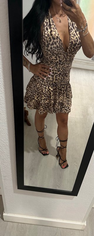 Vestido Leopardo Corto