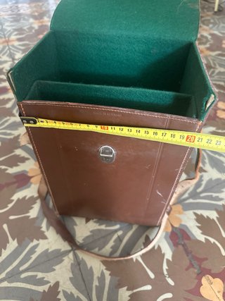 Bolso/Estuche Cuero Vintage Marrón