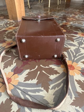 Bolso/Estuche Cuero Vintage Marrón
