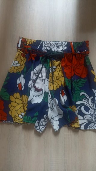 Bermuda fresca flores talla XL