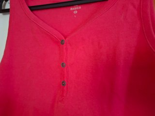 Camiseta sin mangas Basics coral Talla L