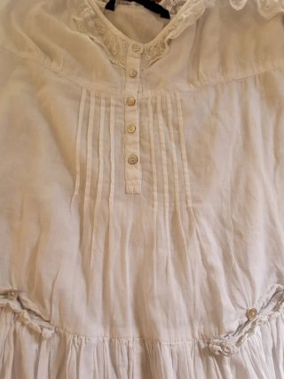 Vestido blanco estilo ibicenco