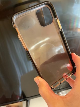 Custodia originale iPhone 11 con cuori e trasparente