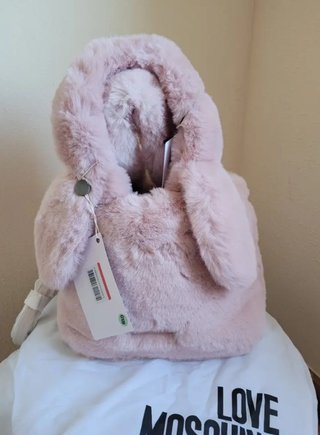 Bolso Moschino Piel Rosa/Beige