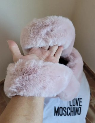 Bolso Moschino Piel Rosa/Beige