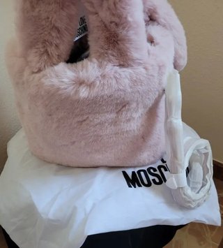 Bolso Moschino Piel Rosa/Beige