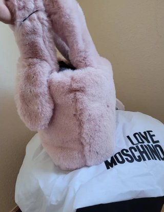 Bolso Moschino Piel Rosa/Beige