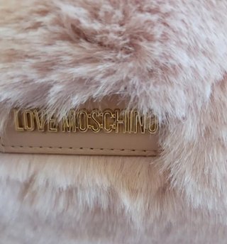 Bolso Moschino Piel Rosa/Beige
