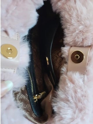 Bolso Moschino Piel Rosa/Beige
