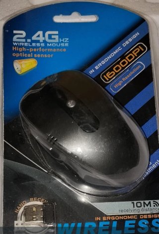 Mouse Wireless 2.4GHz Ottico 1600 DPI