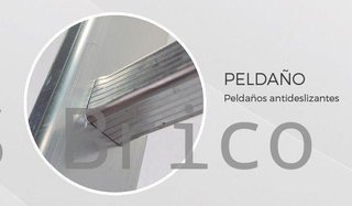 Escalera Aluminio 3x15 - 4+4+4 M - 80x25mm
