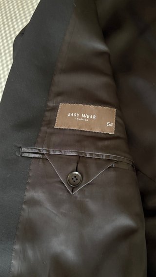 Traje Joven Caballero Negro Talla XL Corte Ingles