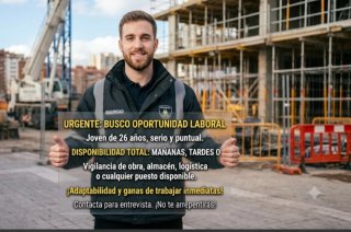 Busco trabajo de cualquier tipo