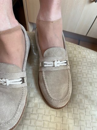 Mocasines de ante beige Piulin - Talla 38