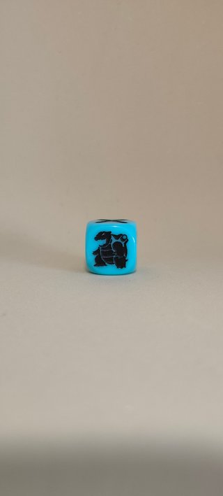 Dado moneda turquesa Blastoise para Pokémon