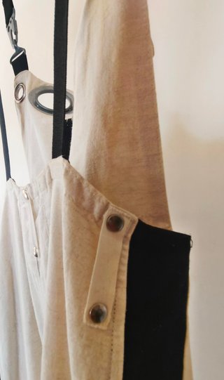 Vestido Lino Diseño Francés Vanguardista