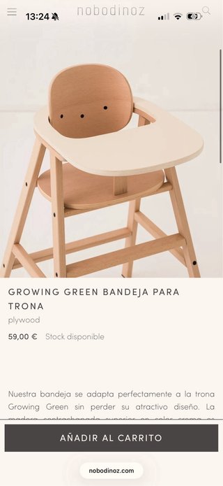 Trona Evolutiva Madera Nobodinoz