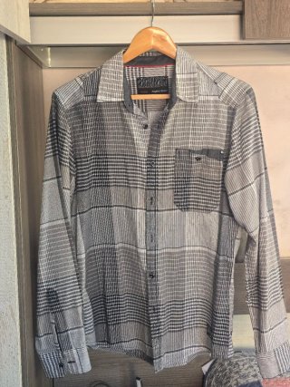 Camisa MILIMETRO rayas gris talla L