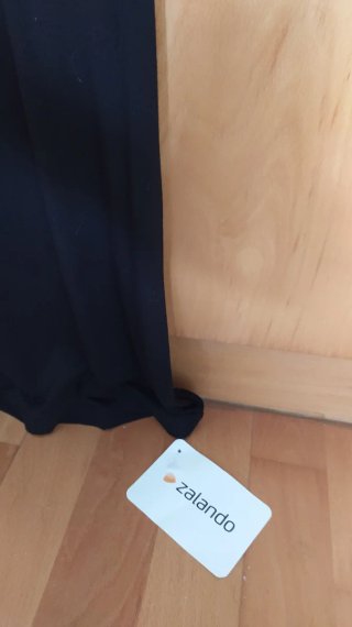 Vestido negro y azul Zalando Talla S