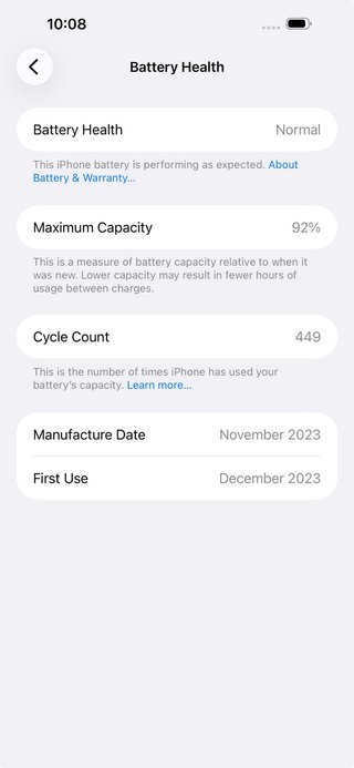 iPhone 15 Pro Max 256GB Negro Batería 92%