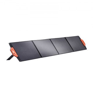 Panel Solar Monocristalino Portátil, Cargador Solar Plegable Monocristalino ETFE de 200W, Panel Solar con Eficiencia del 23% y Salida MC4, Impermeable IP67 para Estaciones de Energía, Camping, Sen...