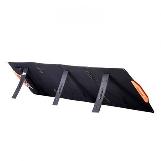 Panel Solar Monocristalino Portátil, Cargador Solar Plegable Monocristalino ETFE de 200W, Panel Solar con Eficiencia del 23% y Salida MC4, Impermeable IP67 para Estaciones de Energía, Camping, Sen...