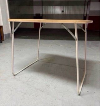 Mesa plegable madera y metal