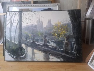Cuadro pintado de Burgos