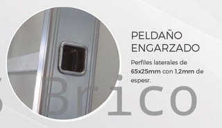 Escalera Aluminio 1x19 - 5 Metros - 66x25mm