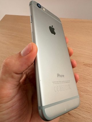 iPhone 6 Plata + Funda + Cargador