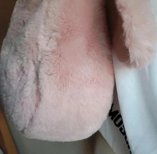 Bolso Hobo Pelo Sintético Rosa Love Moschino