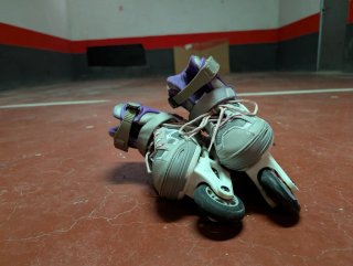 Patines en línea Oxelo morados y grises